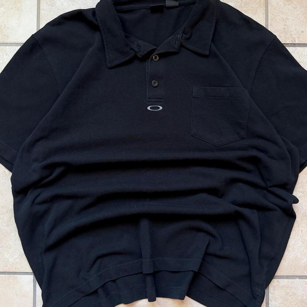 Oakley Black Short Sleeve Polo Shirt - Size XL